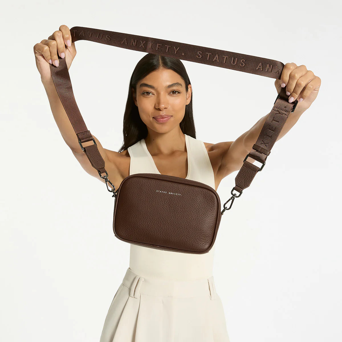 Status Anxiety -Plunder Bag With Dual Straps | Cocoa