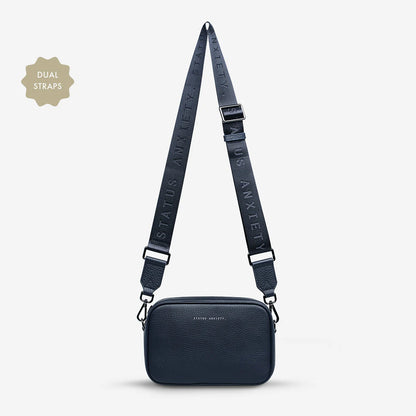 Status Anxiety -Plunder Bag With Dual Straps | Midnight Blue
