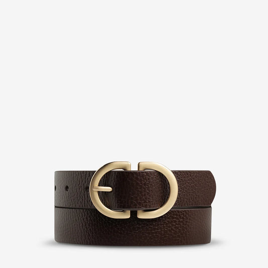 Status Anxiety - In Reverse Belt | Choc/Gold