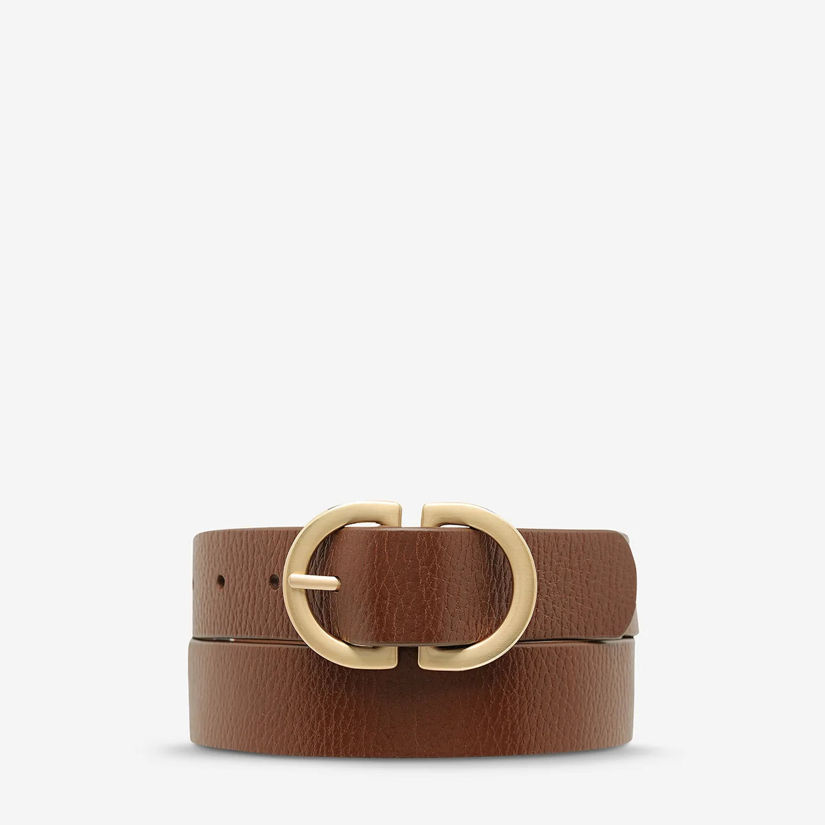 Status Anxiety - In Reverse Belt | Tan/Gold