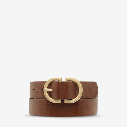 Status Anxiety - In Reverse Belt | Tan/Gold