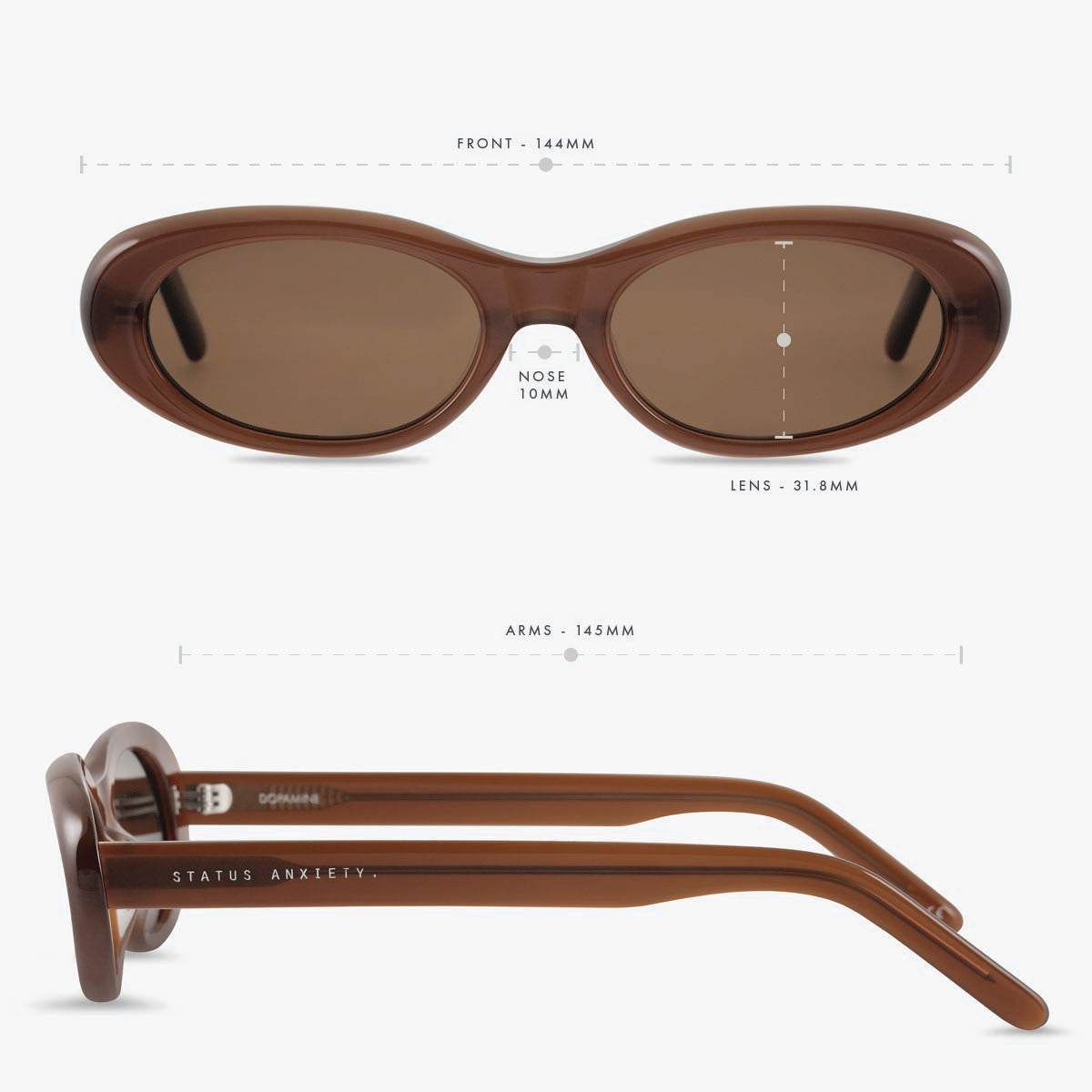 Status Anxiety - Dopamine Sunglasses | Brown