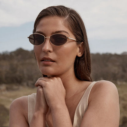 Status Anxiety - Enigma Sunglasses | Gold