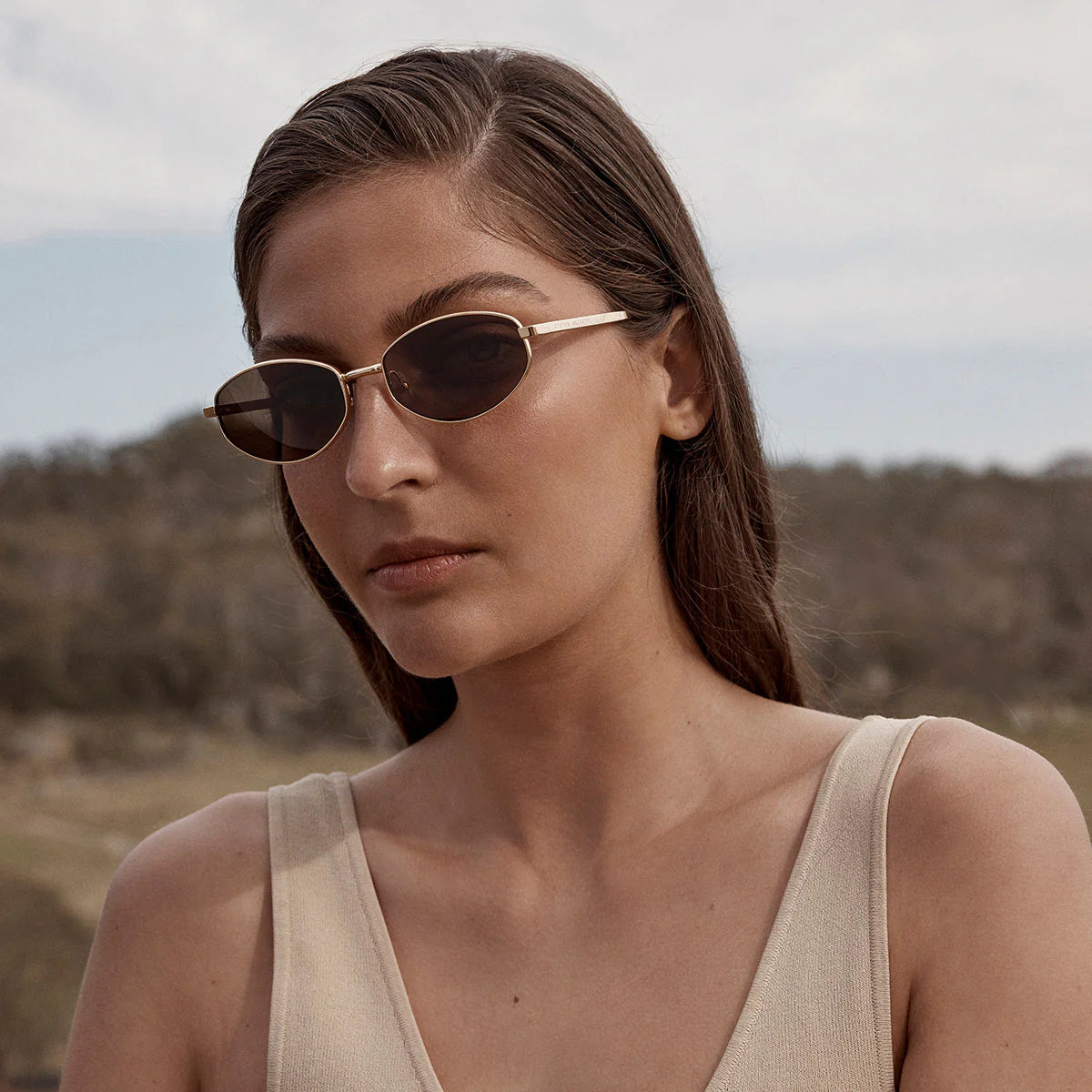 Status Anxiety - Enigma Sunglasses | Gold