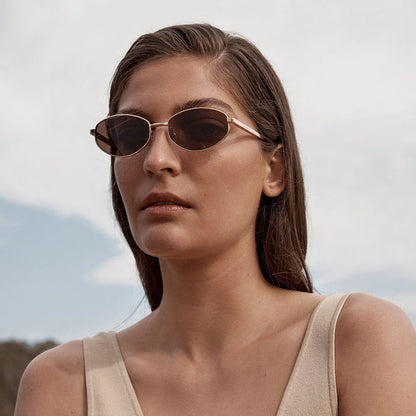 Status Anxiety - Enigma Sunglasses | Gold