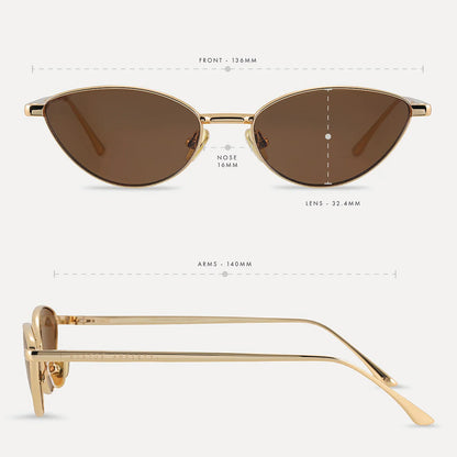 Status Anxiety - Halo Sunglasses | Gold