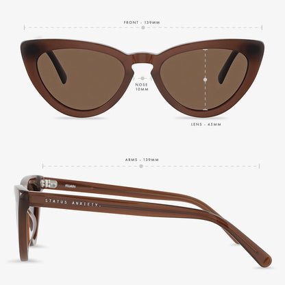 Status Anxiety - Villain Sunglasses | Brown