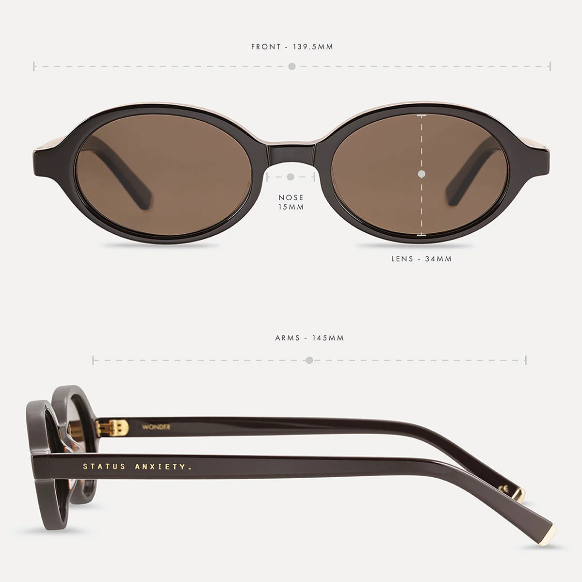Status Anxiety - Wonder Sunglasses | Espresso/Gold