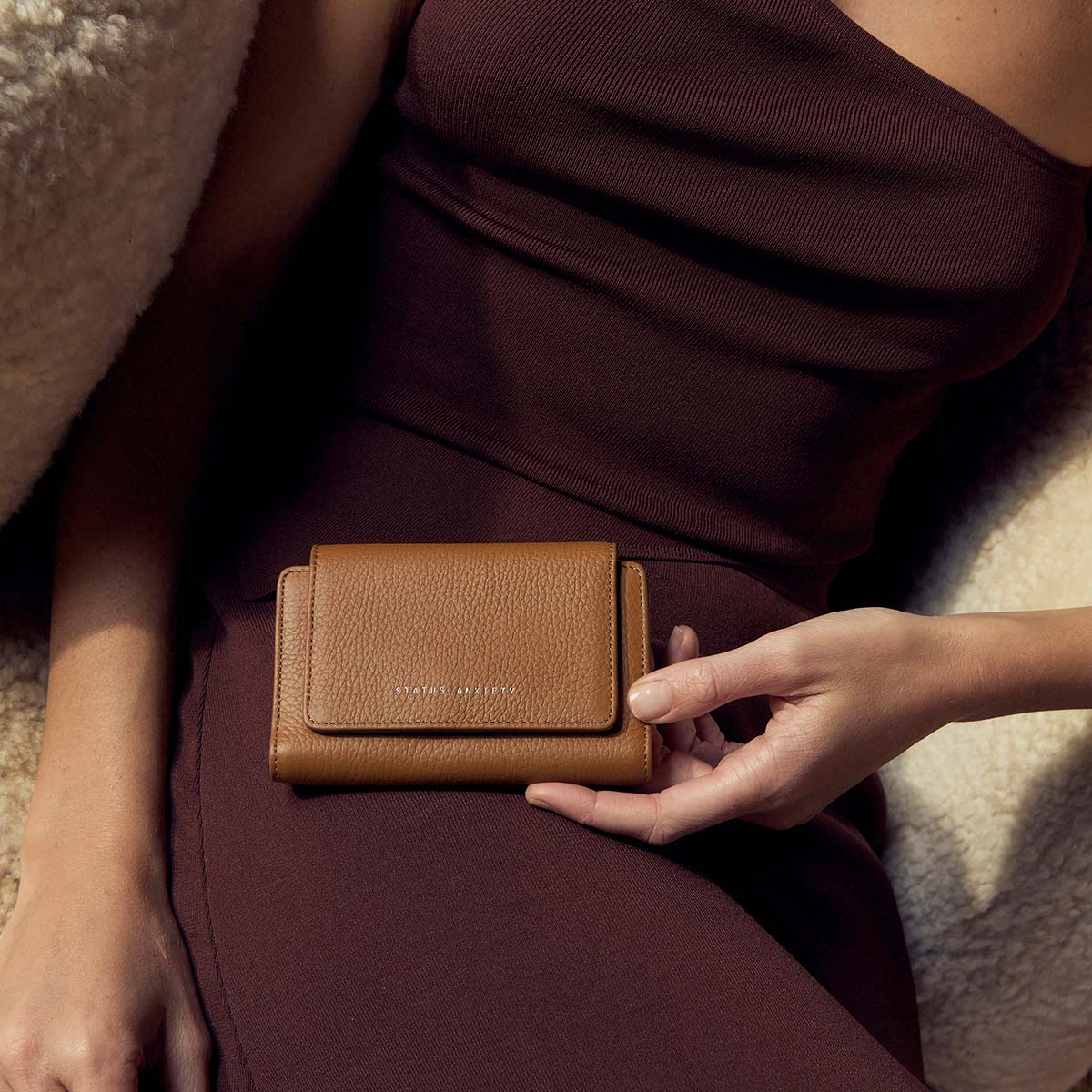 Status Anxiety - Visions Wallet | Camel