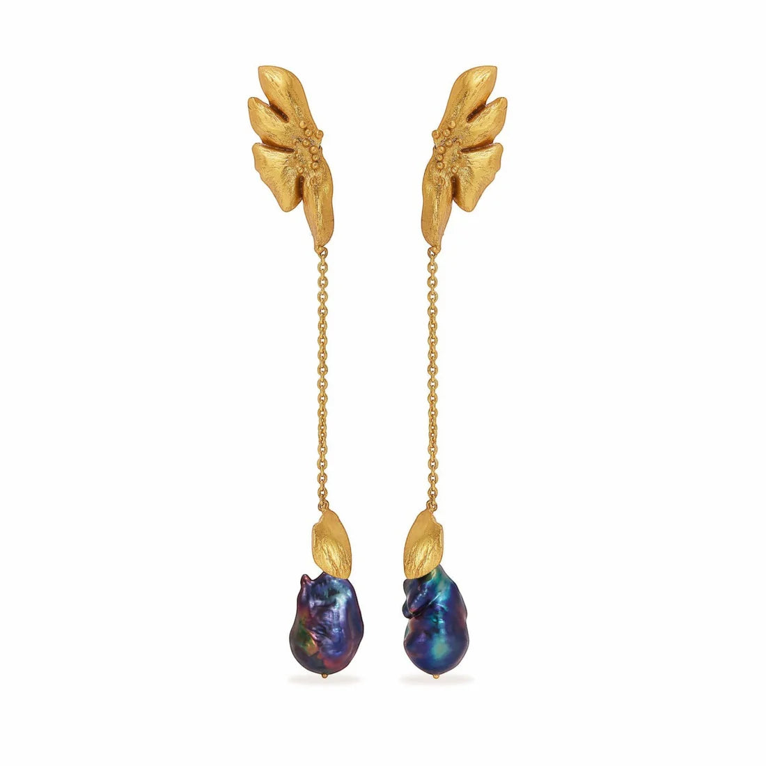 Tania Claire - Iridesca Pearl Drop Earrings
