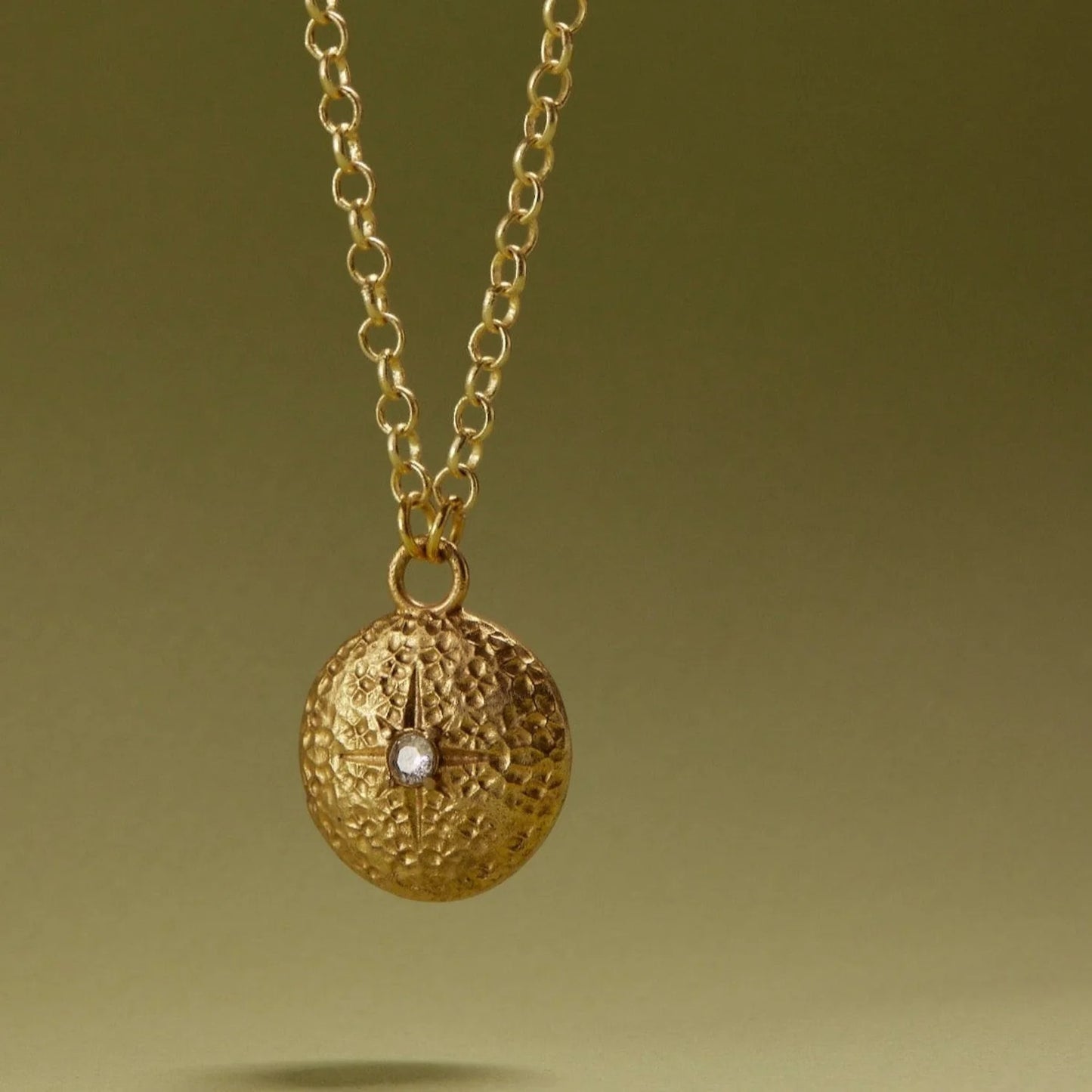 Tania Claire - Stella Medallion Necklace  | Gold