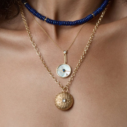 Tania Claire - Lunar Orbit Necklace  | Gold