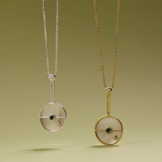 Tania Claire - Lunar Orbit Necklace  | Gold